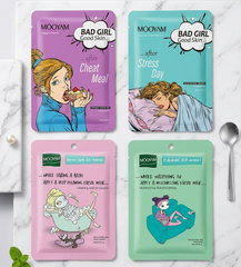 Paquete de 4 Mascarilla Facial Hidratante Antiestrés