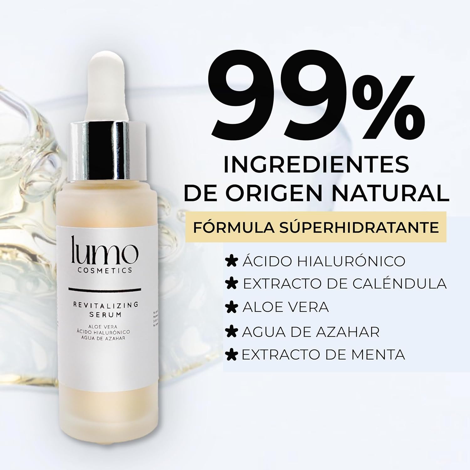 Sérum Revitalizante Facial Ácido Hialurónico 30 ml