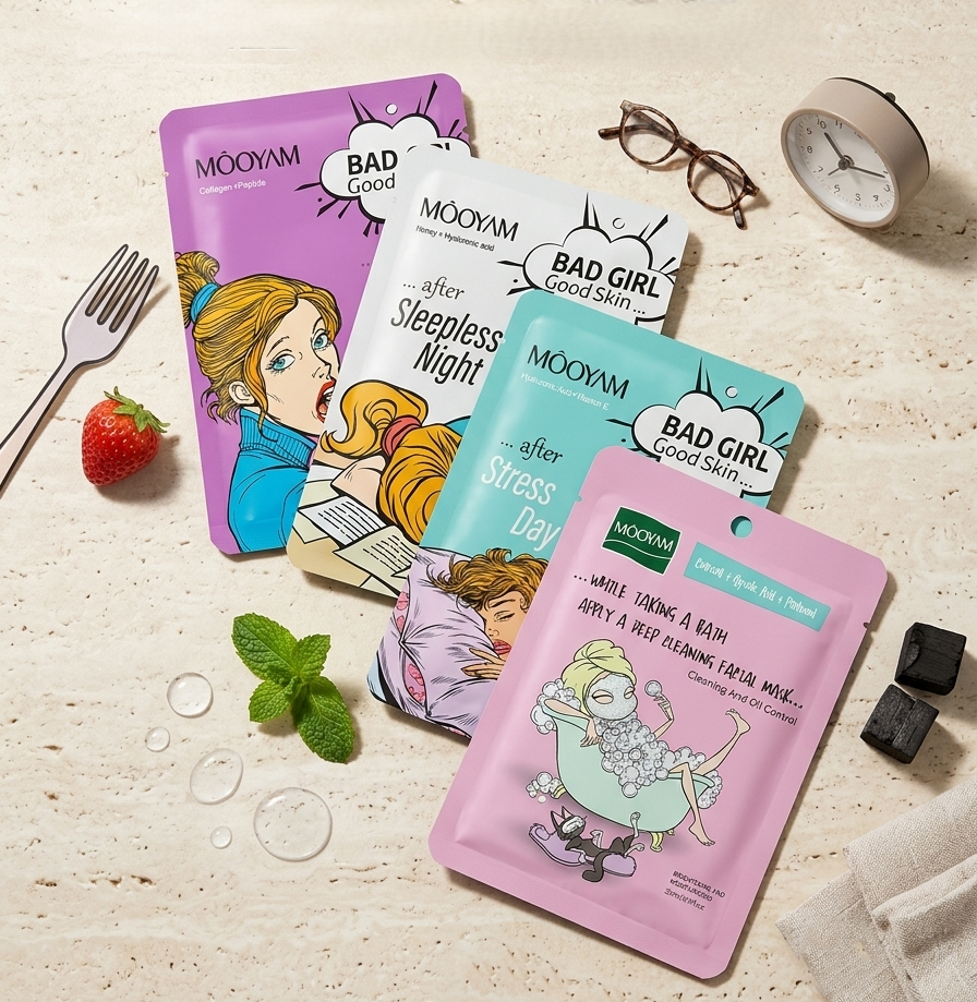 Paquete de 4 Mascarilla de Recuperación (Niacinamida + Vit. C)