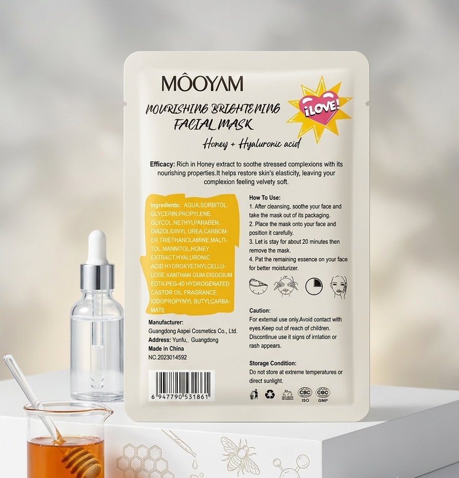 Paquete de 4 Mascarilla Hidratante con Hialurónico y Vitamina E