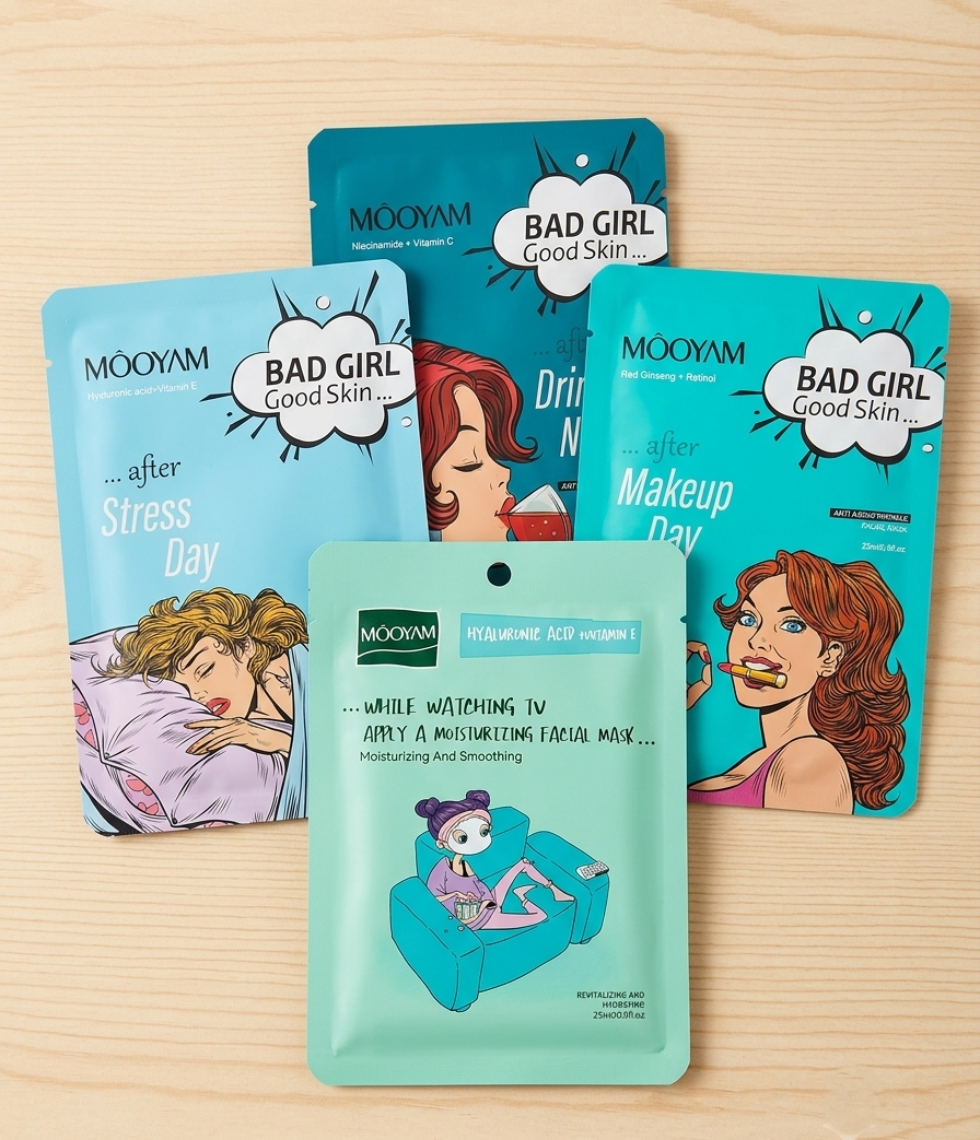 Paquete de 4 Mascarilla Nocturna de Miel y Ácido Hialurónico
