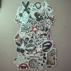 Pegatina retro mixta - 1 pegatina aleatoria